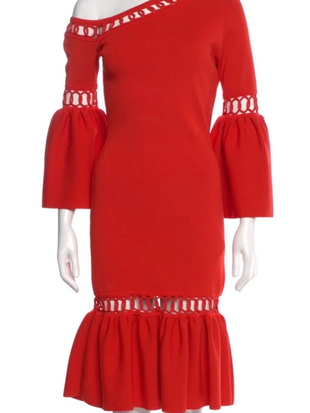 Jonathan Simkhai
One-Shoulder Midi Length Dress
Red | Size: S
